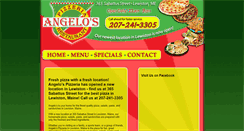 Desktop Screenshot of angelospizzalewiston.com